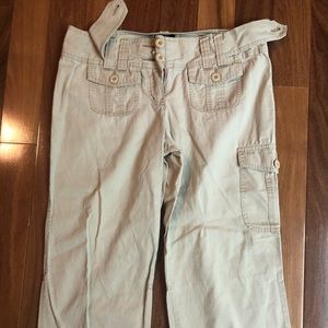 Limited khaki capris